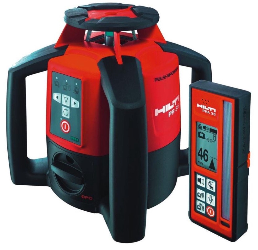 Plan og vertikallaser nøyaktighet > 3 mm ved 50 m